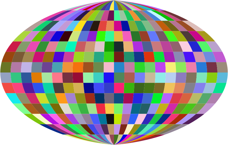 Prismatic Distorted Grid Globe