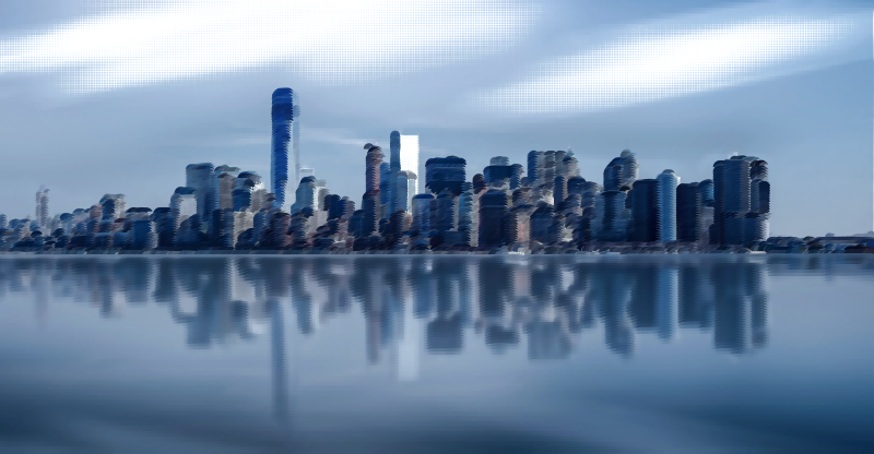 Surreal New York Skyline