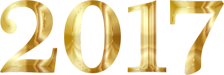 Gold 2017 Typography No Background