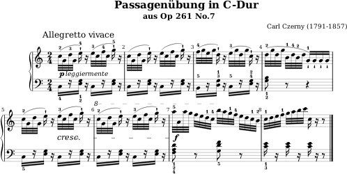 Passagenübung in C-Dur from Op 261 No.7