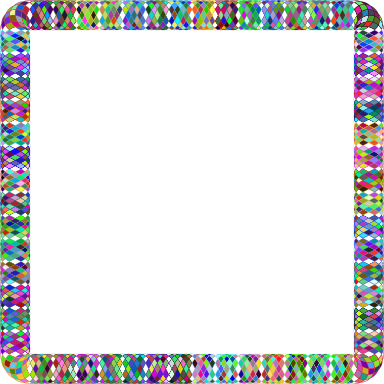 Prismatic Guilloche Frame 2