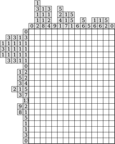 new year 2017 nonogram