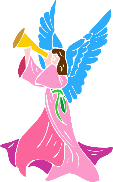 Angel Blowing Horn