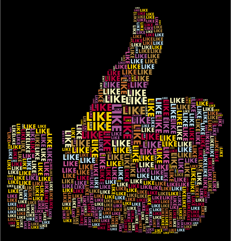 Like Thumbs Up Word Cloud