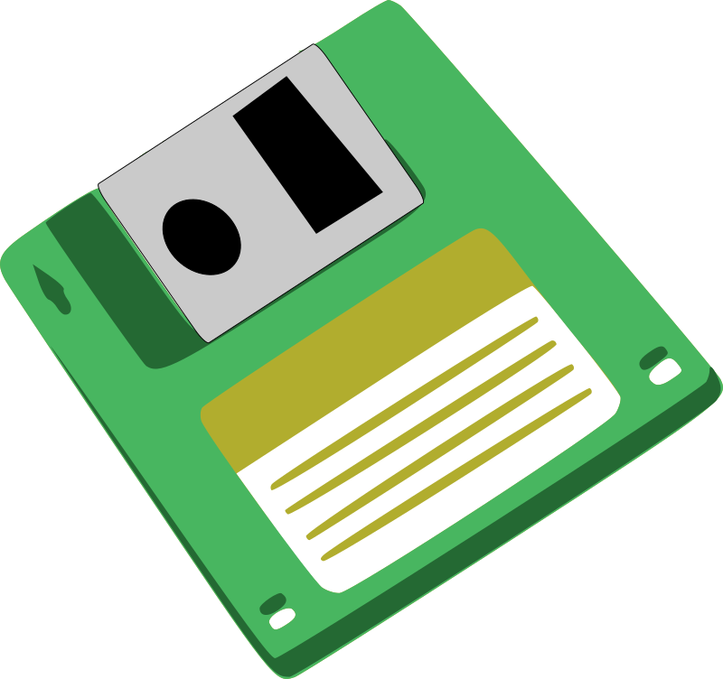 Green Floppy Disk