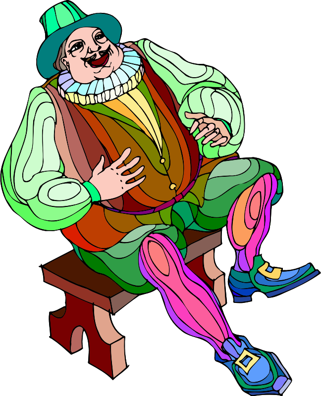 Shakespeare characters - Sir Toby (colour)