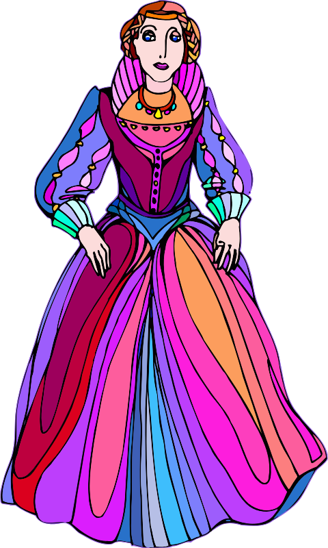 Shakespeare characters - princess (colour)