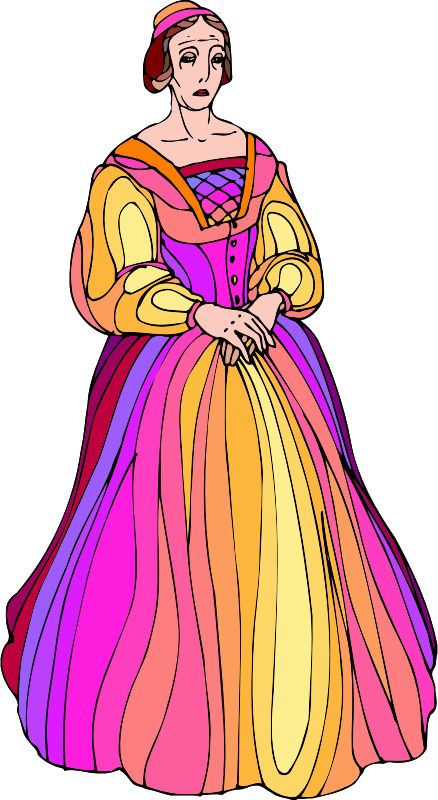 Shakespeare characters - Lady Montague (colour)