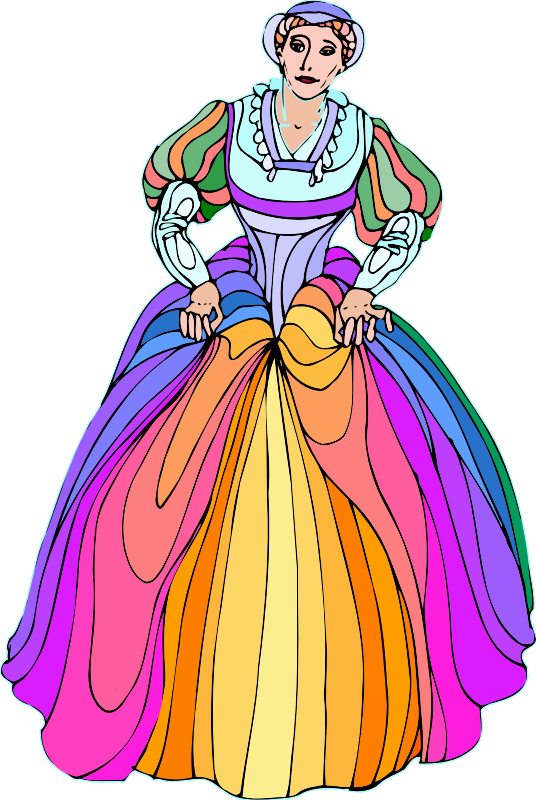 Shakespeare characters - Bianca (colour) - Openclipart