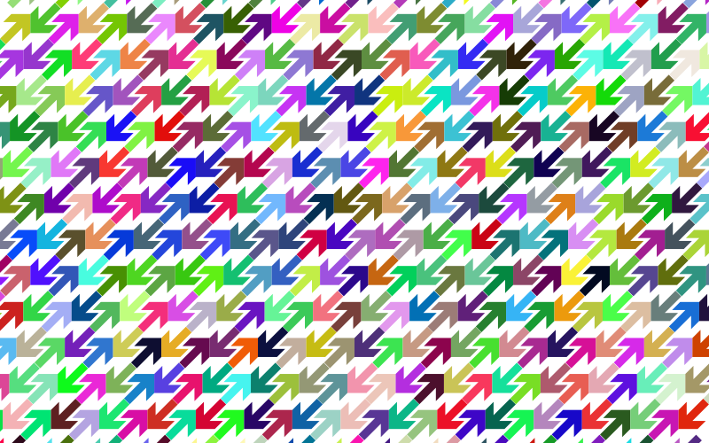 Prismatic Abstract Arrows Pattern