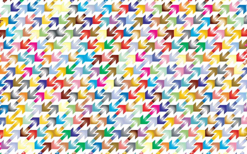 Prismatic Abstract Arrows Pattern 2