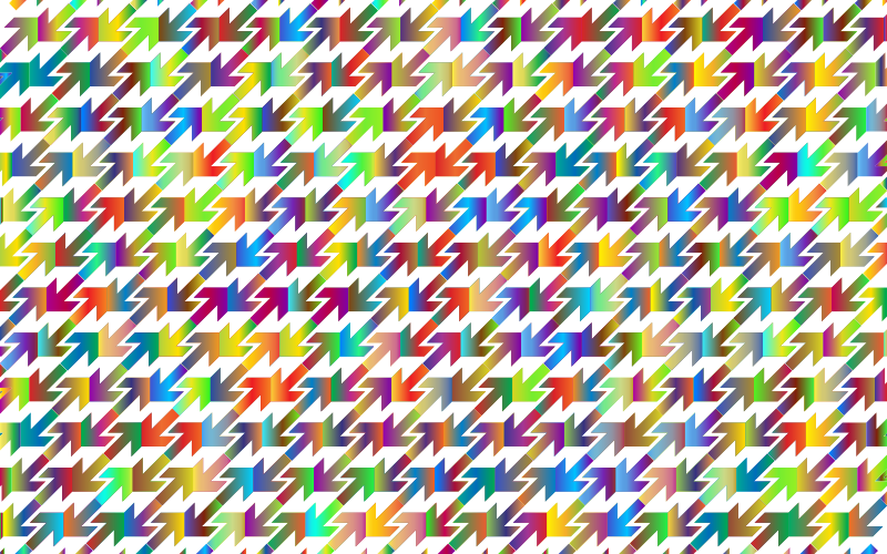 Prismatic Abstract Arrows Pattern 3