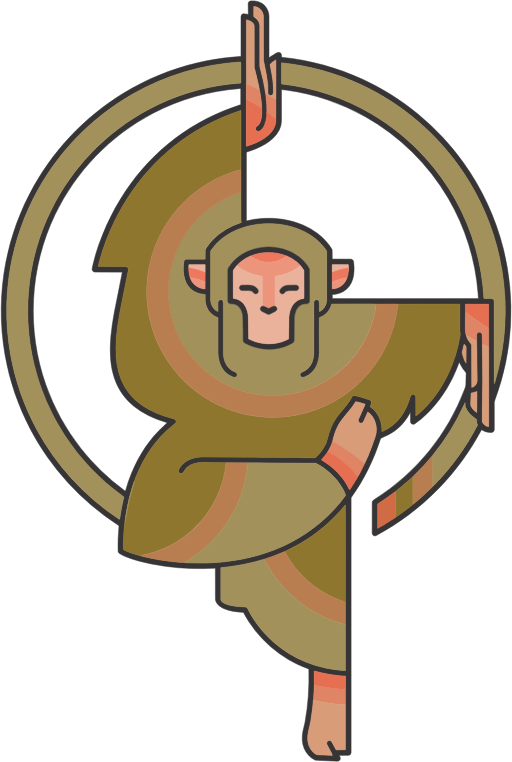 Stylized Cartoon Monkey