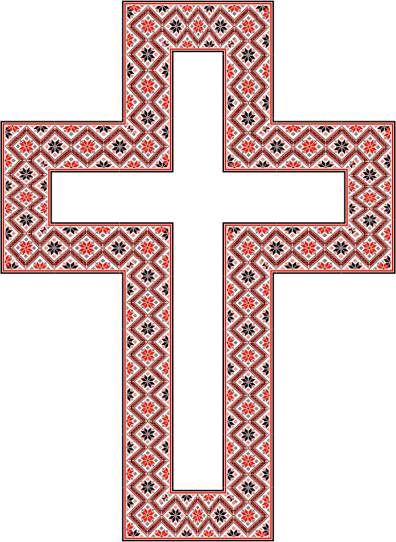 Ornate Floral Cross