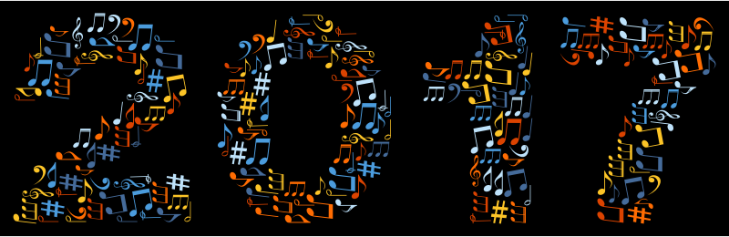 2017 Musical Notes Typography