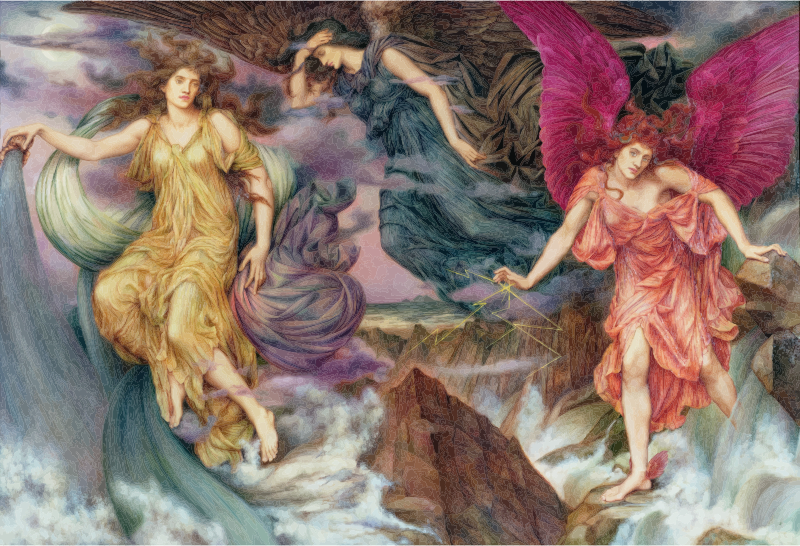 The Storm Spirits By Evelyn De Morgan