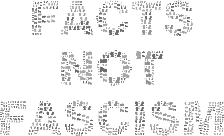 Facts Not Fascism Grayscale
