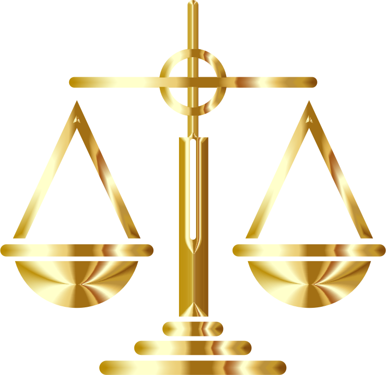 Gold Scales Of Justice Icon