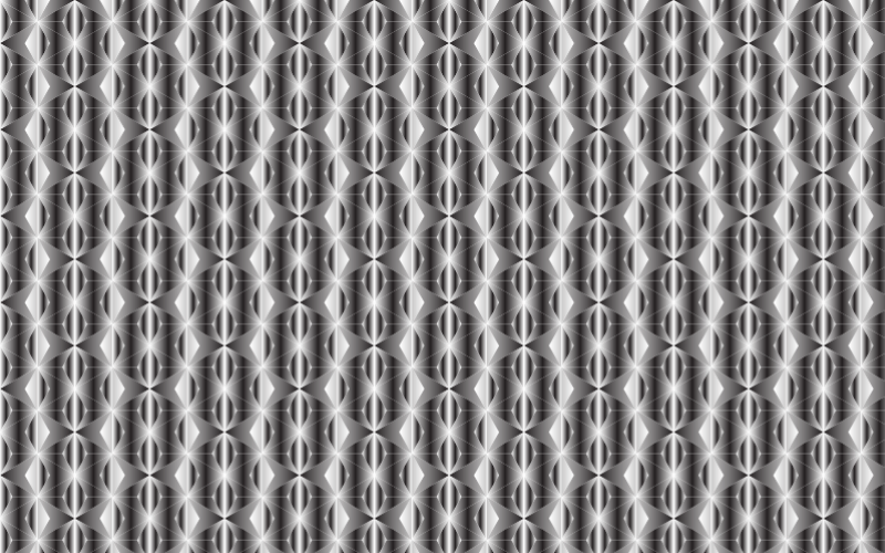 Seamless Hexagonal Diamonds Grayscale Pattern