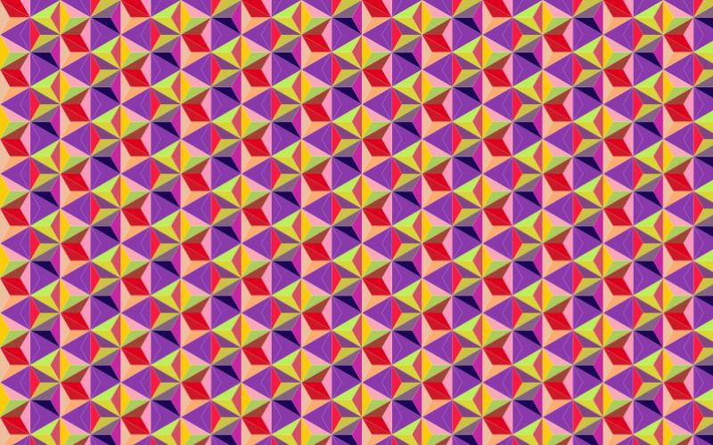 Seamless Hexagonal Diamonds Pattern 4