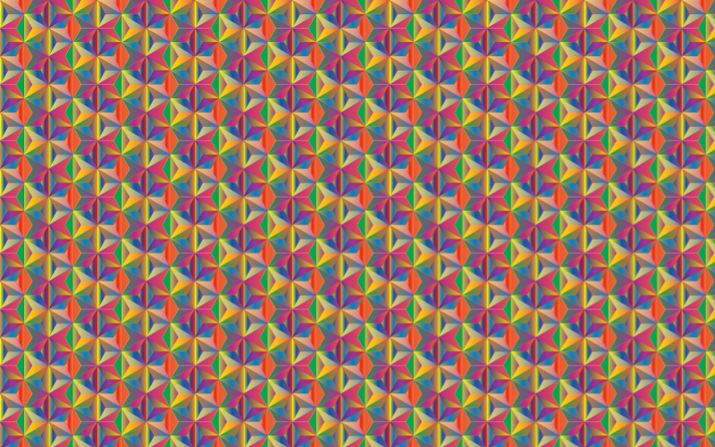 Seamless Hexagonal Diamonds Pattern 5