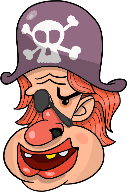 Pirate Head Character
