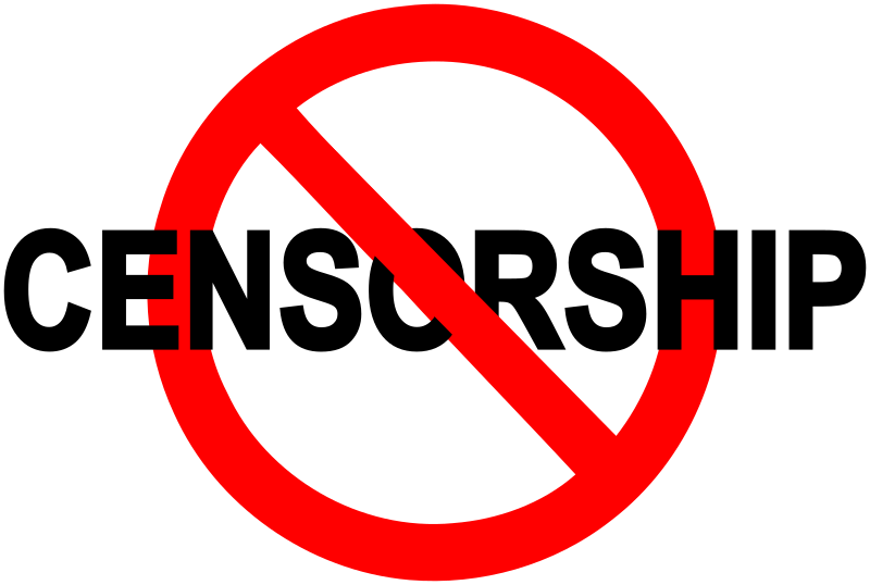 No censorship sign
