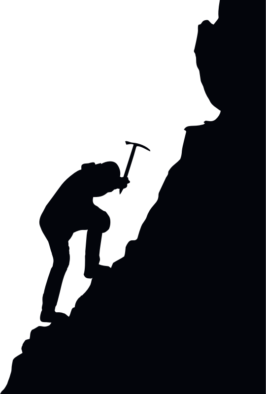 Mountaineering Silhouette