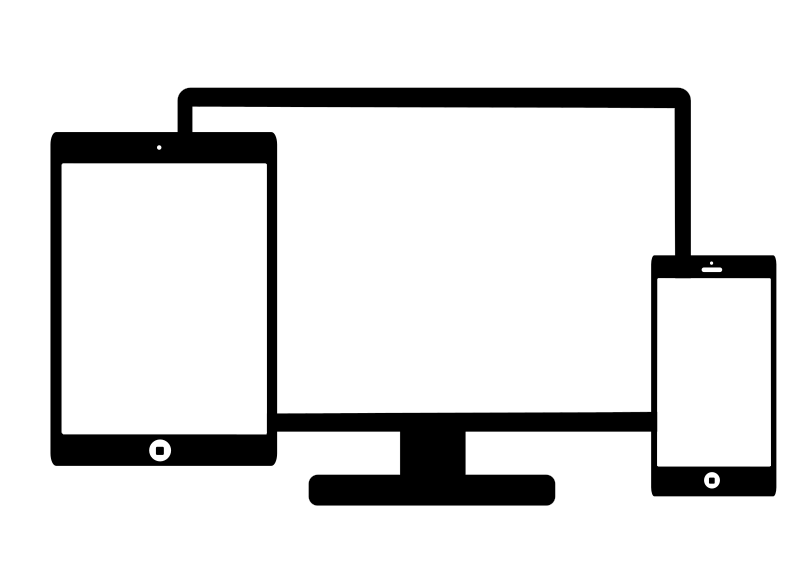 Mobile displays against a computer screen