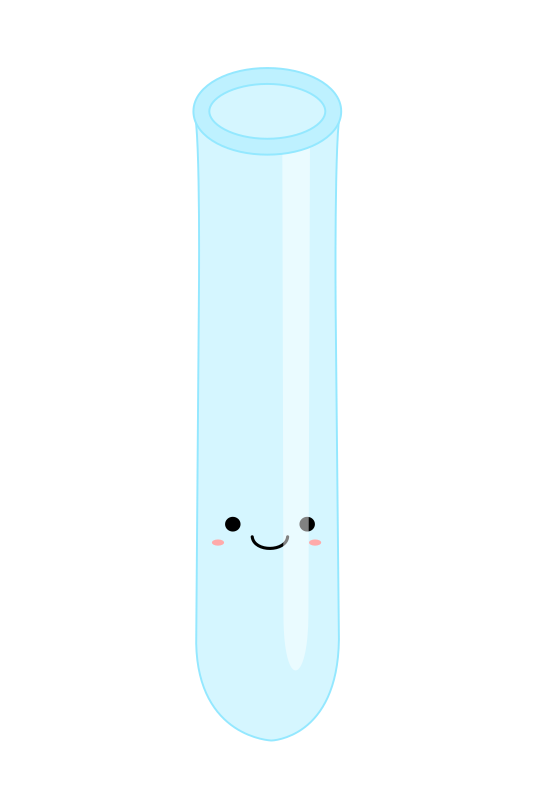 Kawaii test tube