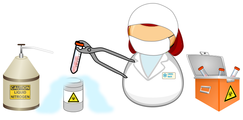 Cryogenic facility worker