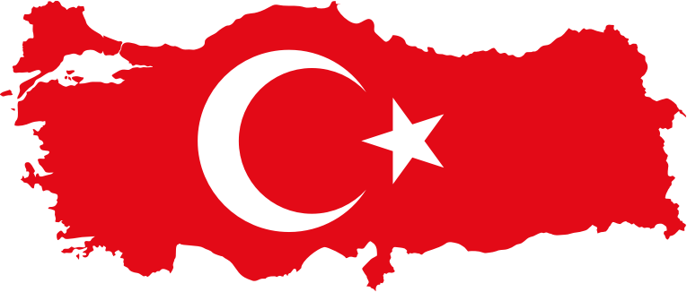 Turkey Map Flag