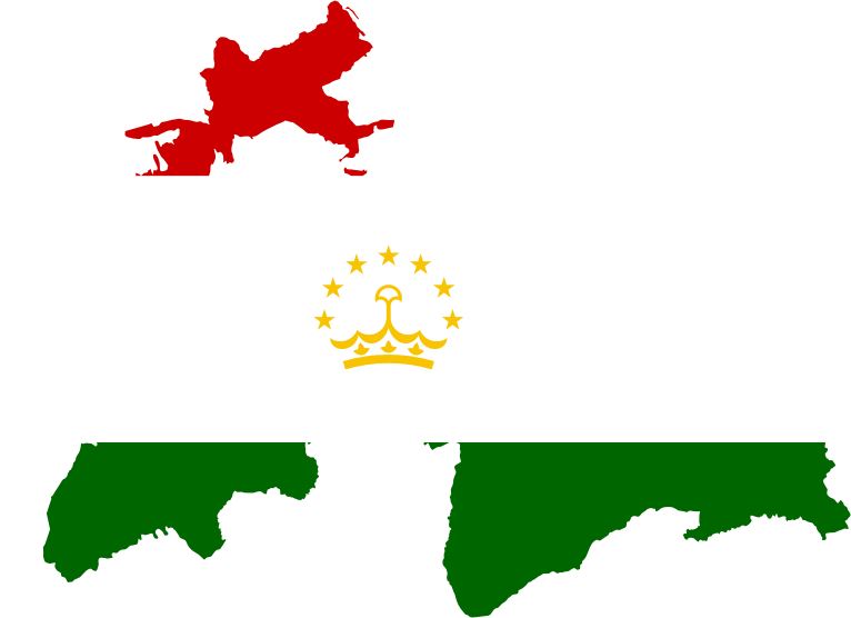 Tajikistan Map Flag