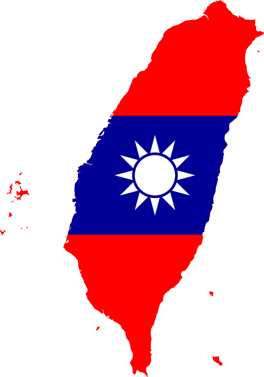 Taiwan Map Flag