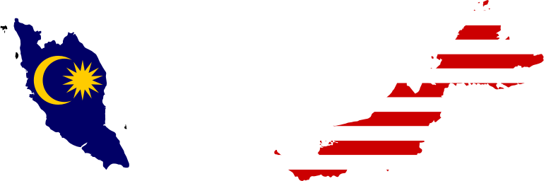 Malaysia Map Flag