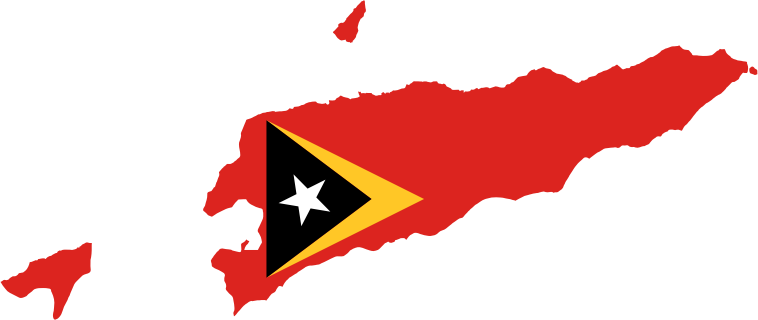 East Timor Map Flag