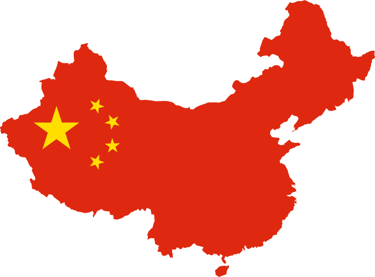 China Map Flag