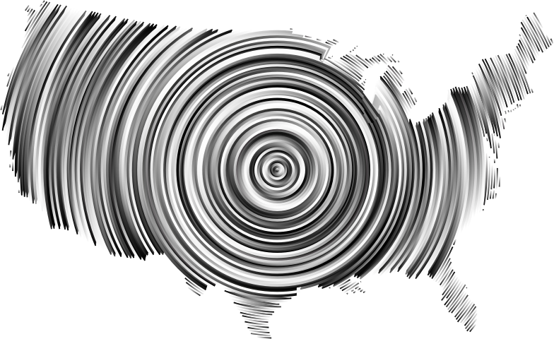 Prismatic United States Concentric Circles 3