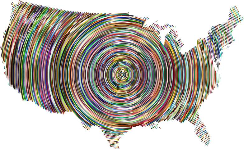 Prismatic United States Concentric Circles 5