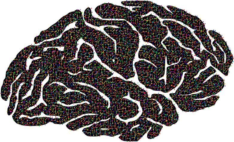 Prismatic Molecular Brain With Background