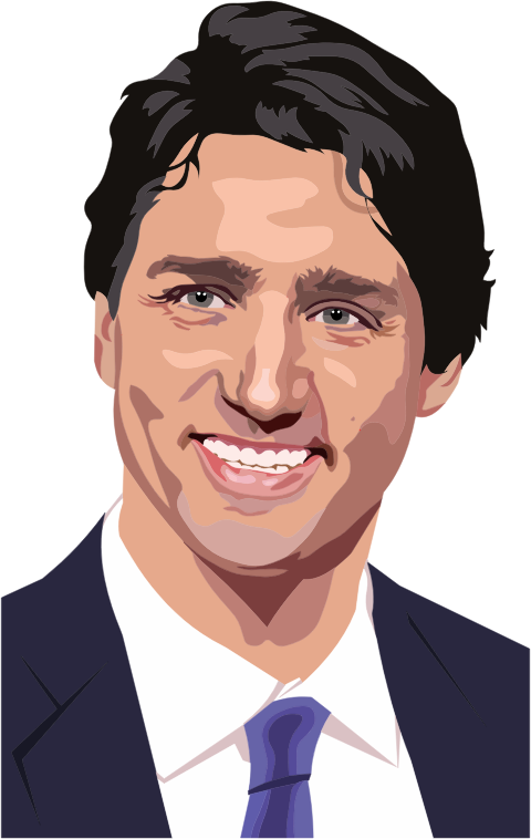 Justin Trudeau Portrait By Heblo