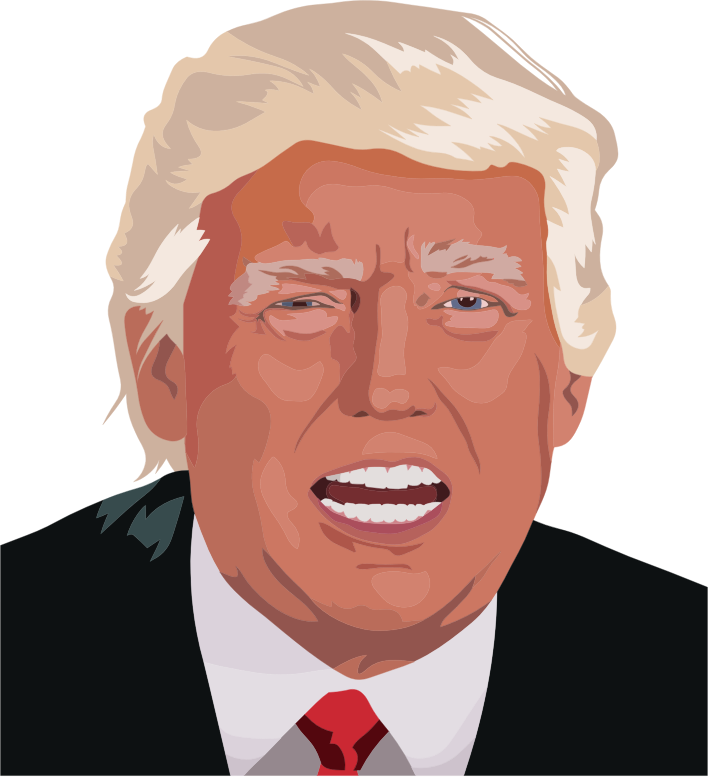 Trump Portrait 2 By Heblo