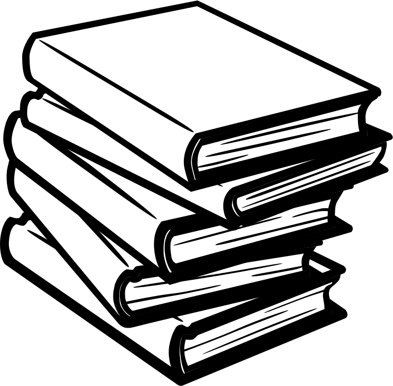 Books - Lineart - No Shading