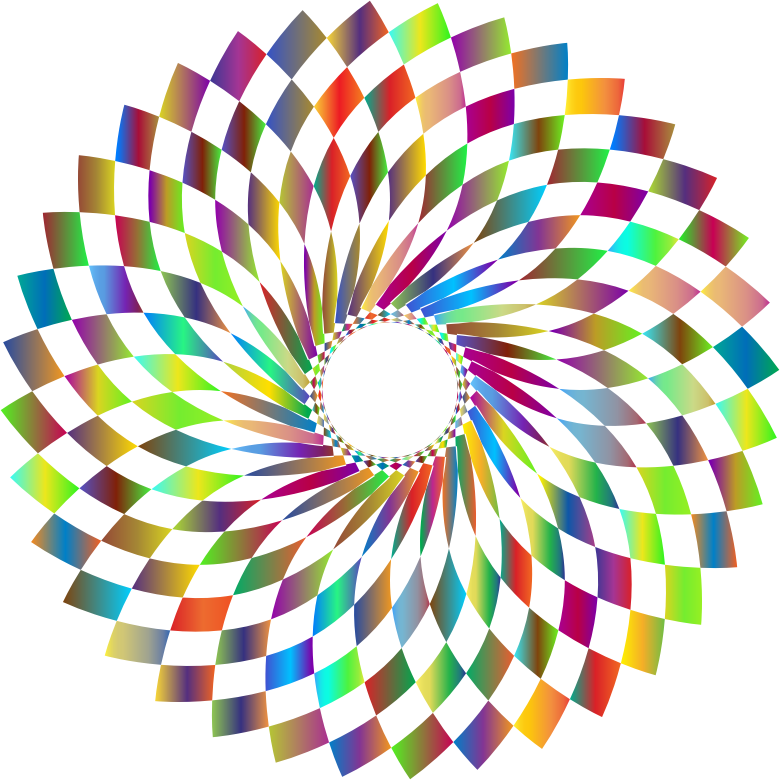 Prismatic Checkered Vortex No Background