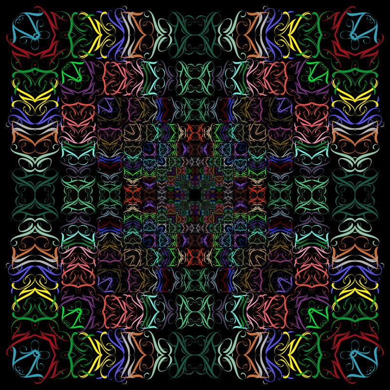 Prismatic Abstract Tribal Style Design