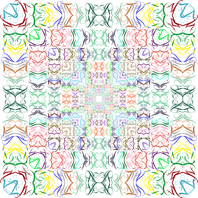 Prismatic Abstract Tribal Style Design No Background
