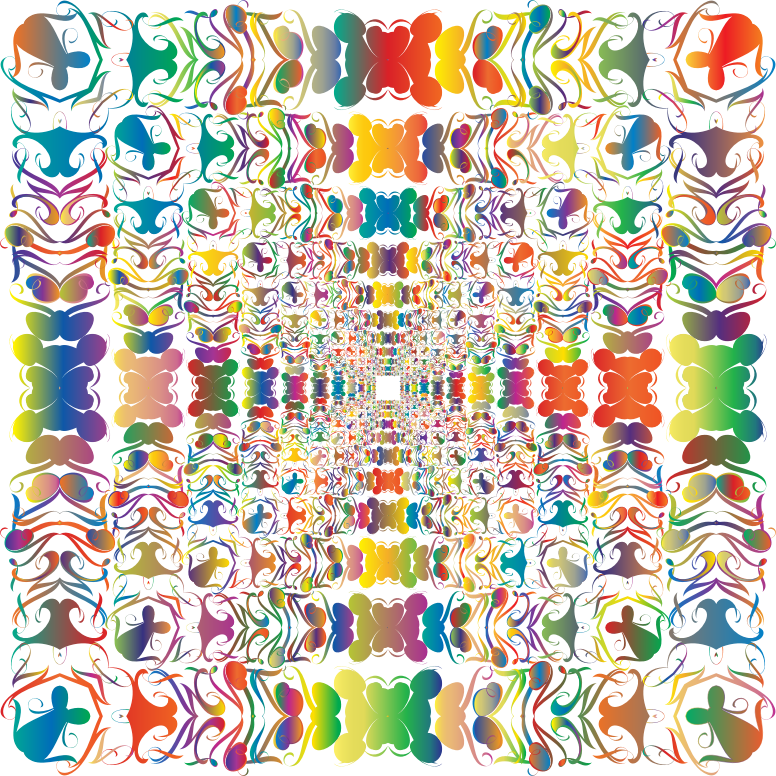 Prismatic Abstract Tribal Style Design 2 No Background