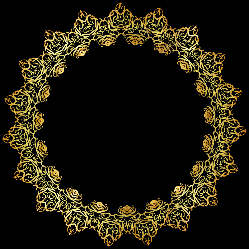 Gold Abstract Elegant Frame