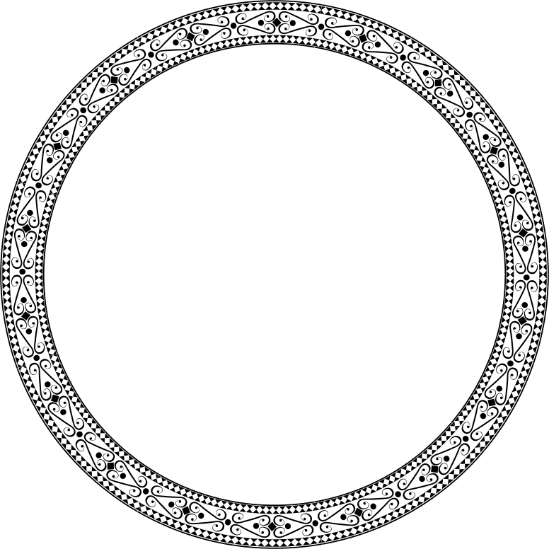 Decorative Ornamental Round Frame