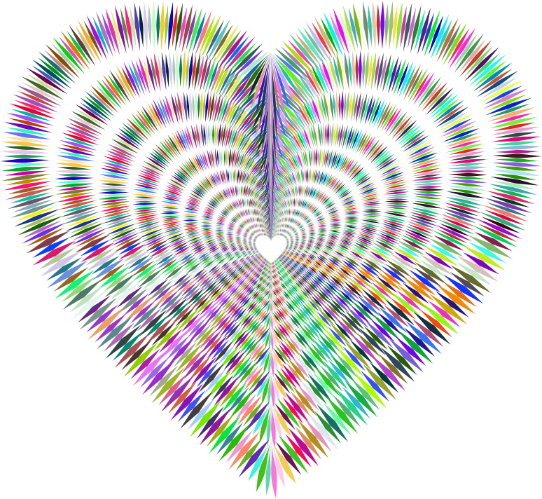 Prismatic Sharp Spiky Heart Tunnel